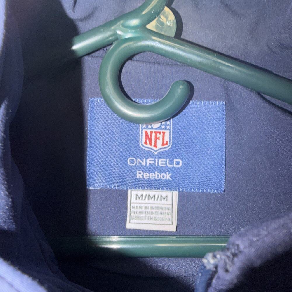 NFL Denver Broncos Reebok On Field Jacket Light Weight Jacket Men’s Size Medium - Picture 3 of 7